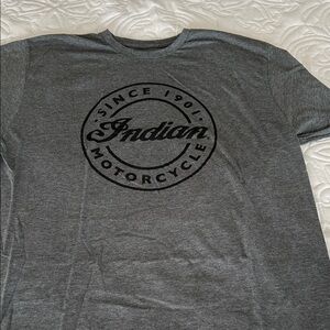 Indian Motorcycle Gray Short Sleeve T-Shirt for Men